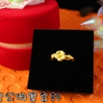 一目惚れの金 ~ ㊣9999黃金古錐小花造型戒指