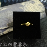 一目惚れの金 ~ ㊣9999黃金月亮代表我的星造型戒指